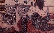 Kitagawa Utamaro Lovers oil painting